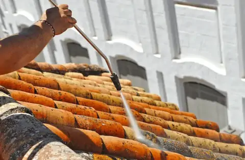 Démoussage de toiture à Arès